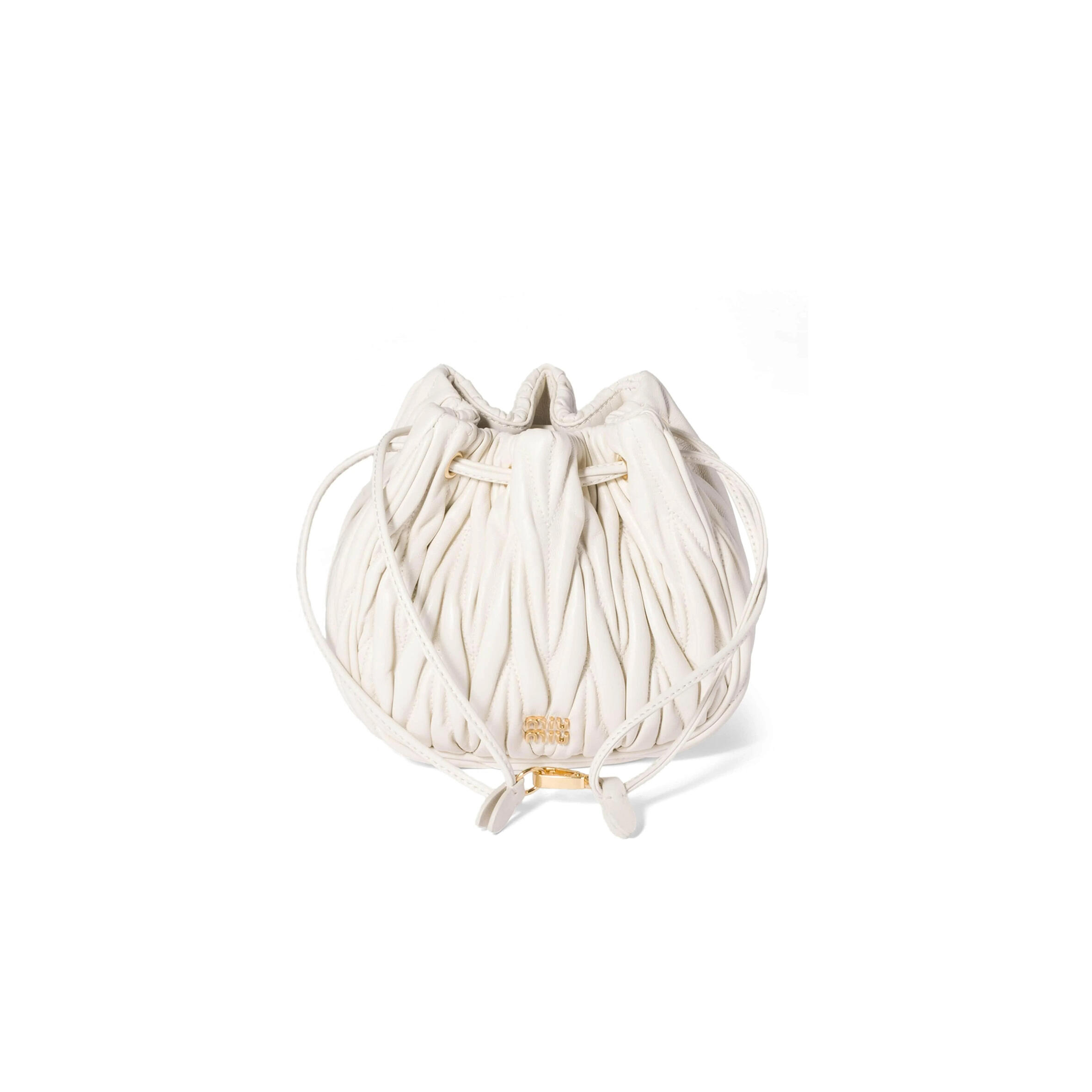 MIU MIU MATELASSÉ NAPPA LEATHER POUCH 5ND022 (16*14*7.5cm)